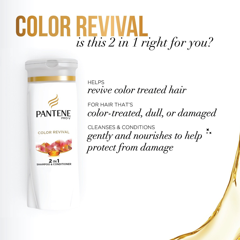 Pantene Pro-V Color Preserve Shine 2-In-1 Shampoo & Conditioner 12 6 Fl Oz